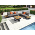 Aluminium PE Rattan & Wicker Outdoor Sofa Set